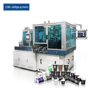 China Automatic Lubricating Disposable Cup Making Machine 100-120pcs/Min High Speed wholesale