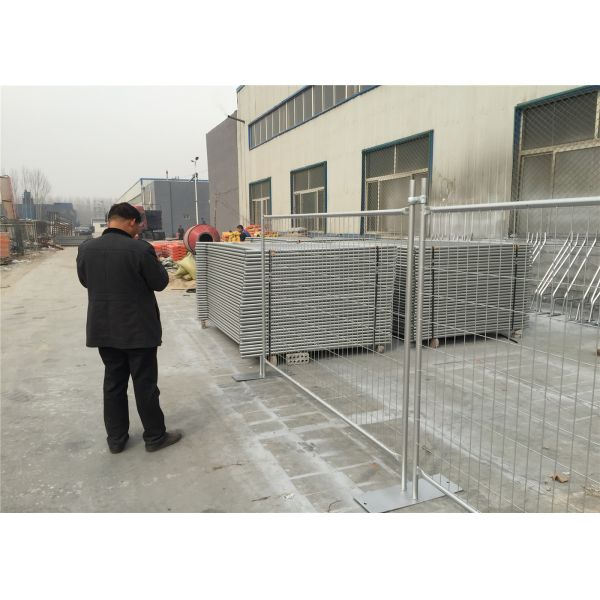 Zinc Coated Lightweight Temporary Fencing For Building Sites 2100mmx2400mm