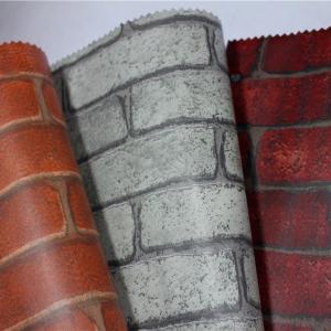 China 60cm*10m Roll Brick Design Pvc Wall Stickers Waterproof Easy Installation on sale