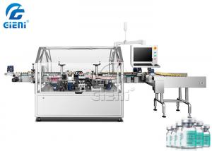 China Lyophilized Powder Bottle Labeling Machine 10-20ml Glass Vaccine Automatic Bottle Labeler wholesale