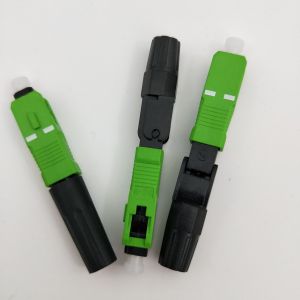Buy cheap SC apc Fast Connector Fiber Optic SC apc Quick Connector Green Color High from wholesalers