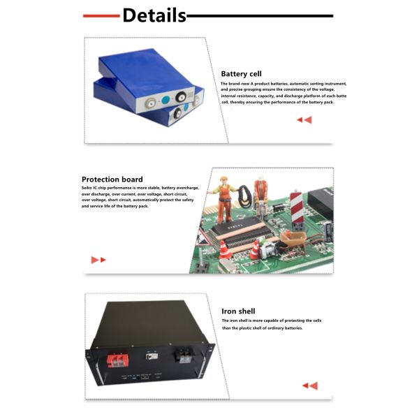 2U LiFePo4 48V 50Ah Lithium Ion Module For Household ESS Back Up System