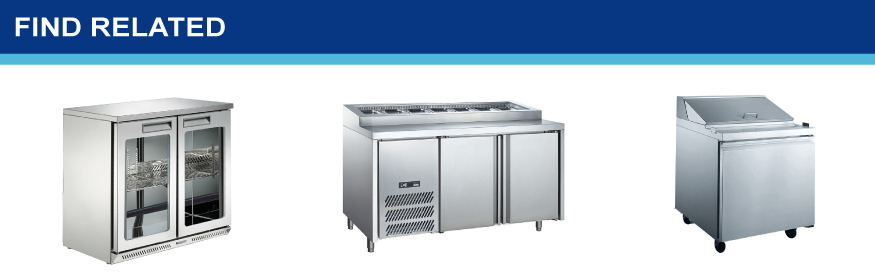 Glass Top Salad Bar Counter Display Used