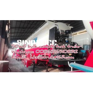 Buy cheap Tri-axle 50m3 Bulk Cement Trailer Truck Trailer- SINOMICC semi trailer ,green from wholesalers