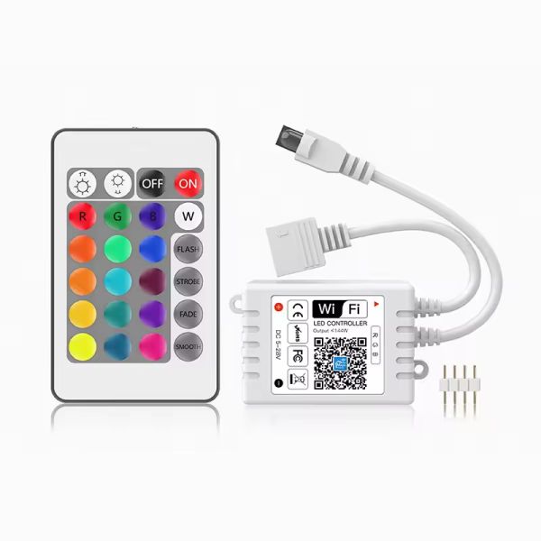 IR 24 Keys WIFI RGB WW CW Controller Smart Phone APP Magic Home RGB LED Controller For LED Strip