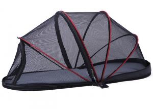 China Ventilation Nylon Mesh Cozy Waterproof Dog Tent Black Cute Pet Supplies 40X41X82cm wholesale