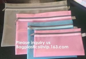 China A4 Office File Folder Zip Lock Mesh Color Package Clear PVC Document Bag,File Folder Mesh Document Bag Clear Bag Button wholesale