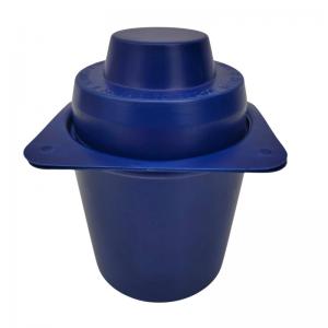 China Recyclable Clamshell Plastic Packaging Round Blue Clamshell Plastic Box on sale