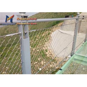 Ss304 7 X 19 Wire Rope Mesh Pedestrian Bridge Protection Safety Cable Nets