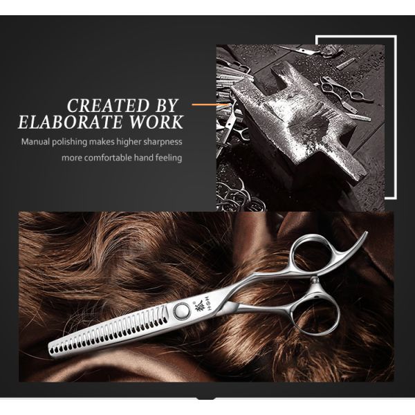 Patented Hair Thinning Scissors Sharp Blade Tip Double Sided Tooth