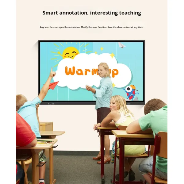 All-in-One 55inch Interactive Board for Teaching Conference Touch Screen Display Kindergarten Classroom Electronic Whiteboard