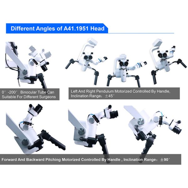 Dual Head Neurosurgery Brain Surgery ENT Operating Microscope