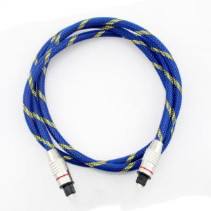 China Optical Digital Audio Cable  Male to Male Gold Plated Knited Blue Rope 5.1 for Home Theater Soundbar wholesale