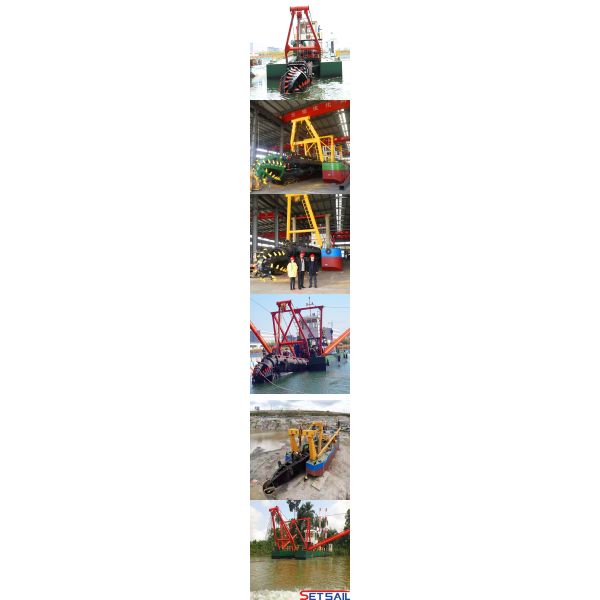 High Capacity Cutter Suction Dredger with Diesel Engine for Sand