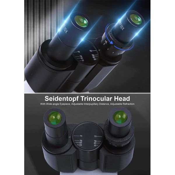 A31.5121-M Infinity Corrected Microscope Student Achromatic Monocular Quadruple