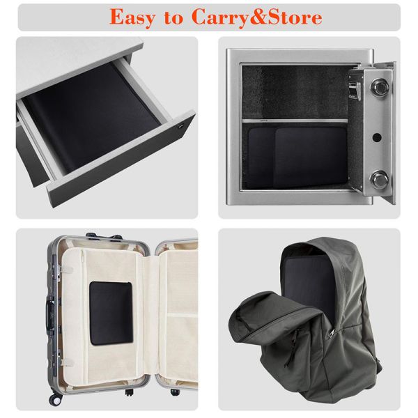 High Security Fireproof Bag , Fire And Water Resistant Document Bag