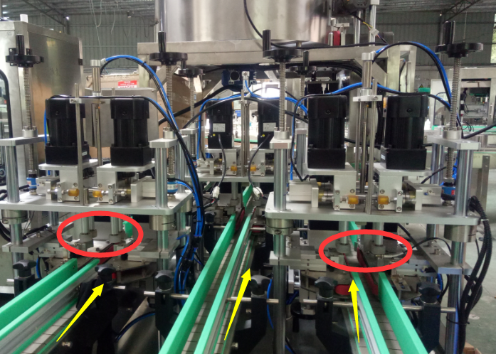 Four Wheel Pinch Linear Capping Machine Electrically Controlled Movement