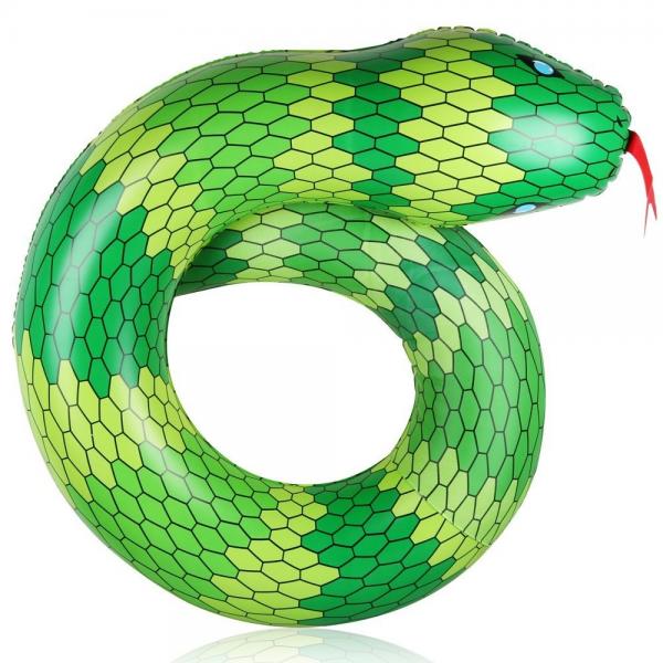 Quality Snake Shape PVC Tube Inflatable Swimming Ring Pool Float for Adult / Kids Summer Beach Party for sale