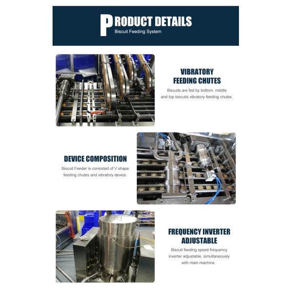 Industrial Filling Chocolate / Biscuit Sandwiching Machine Automatic