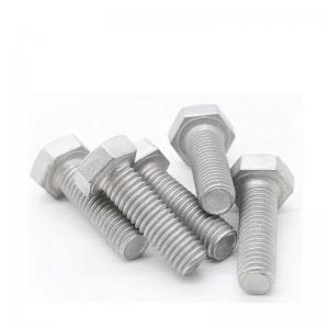 China Carbon steel Full Threaded Flat Head Hex Bolt For Outdoor Work Steel Parts on sale