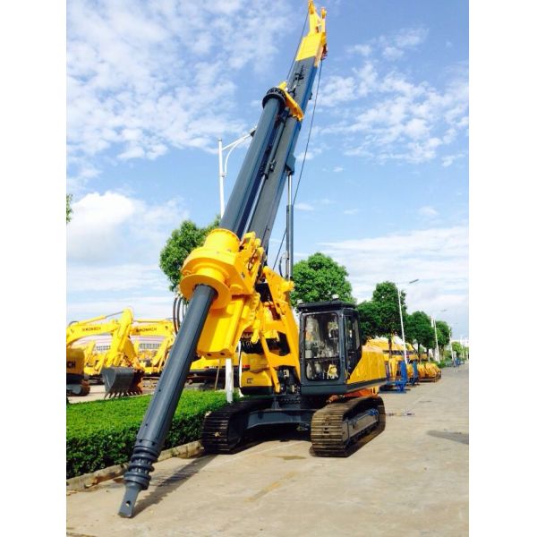 Overall Transport Hydraulic Rotary Bored Piling Rig Machine , Foundation Piling Equipment Hire KR125K Torque 125k N.m