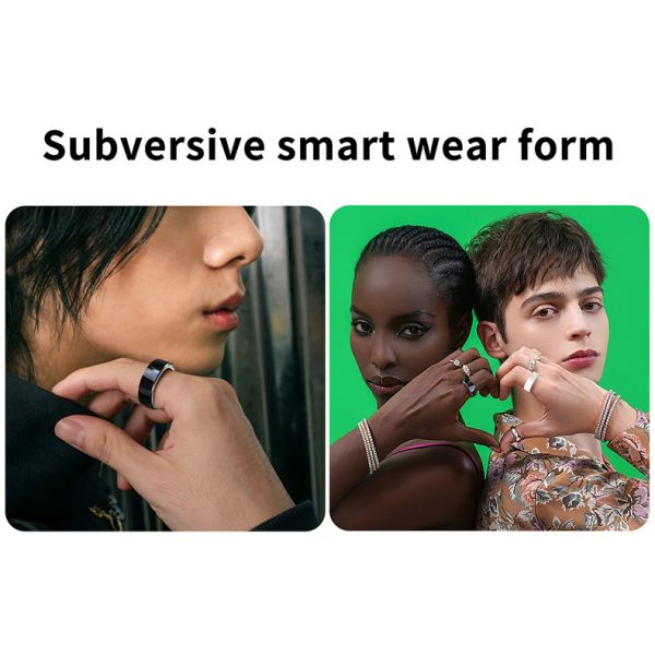 Heart Rate Monitor Bluetooth Fitness Health Tracking Smart Ring Blood Oxygen Sleeping Monitor Ring