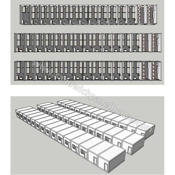 Prefab Portable Living Accommodation Waterproof And Fireproof Long Life Span
