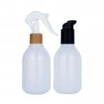 China White Trigger Sprayer Bottles With Bamboo Nozzles Spray Pump 60ml 120ml 225ml for sale