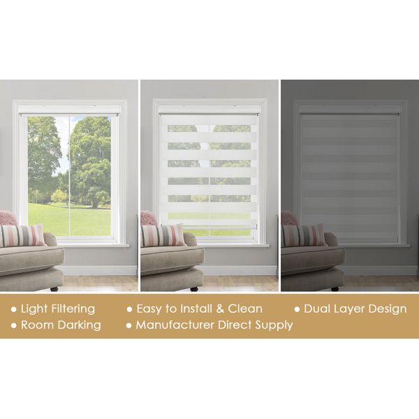 100% Polyester Semi Window Blackout Jacquard Zebra Replacement Fabric Roller Blinds Shades Shutters Sunscreen Zebra Fabric