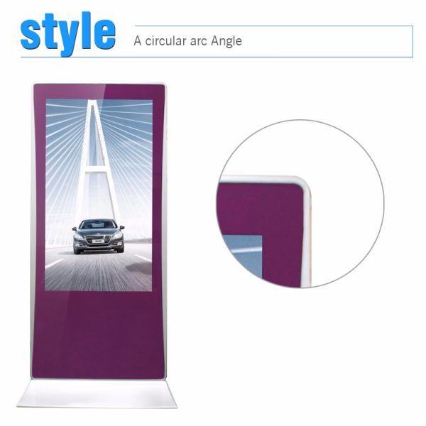 Uitra Thin Outdoor Touch Screen Display , Customized Free Standing Touch Screen Kiosk