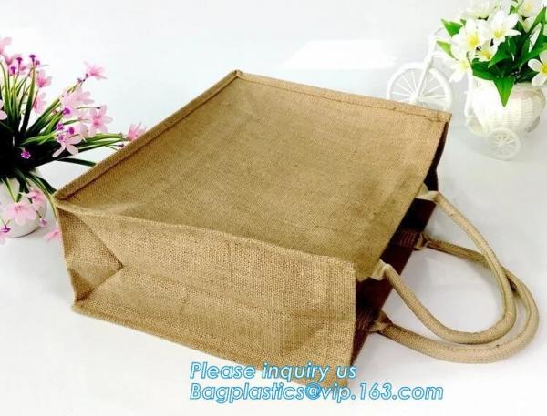 Private Label Portable Foldable Storage Woven Laundry Jute Basket Bin,Cotton Rope Storage Basket/ Jute Woven Planter Bas