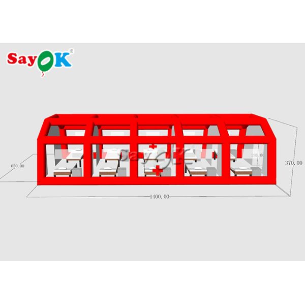 Inflatable Shelter Tent Gaint Fast Built Inflatable Air Tent To Set Patients CE SGS ROHS
