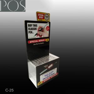 China Colorful pens Acrylic counter top display/table display for show pens wholesale