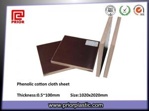 China Laminate Material Phenolic cloth Sheet with Brown Color wholesale
