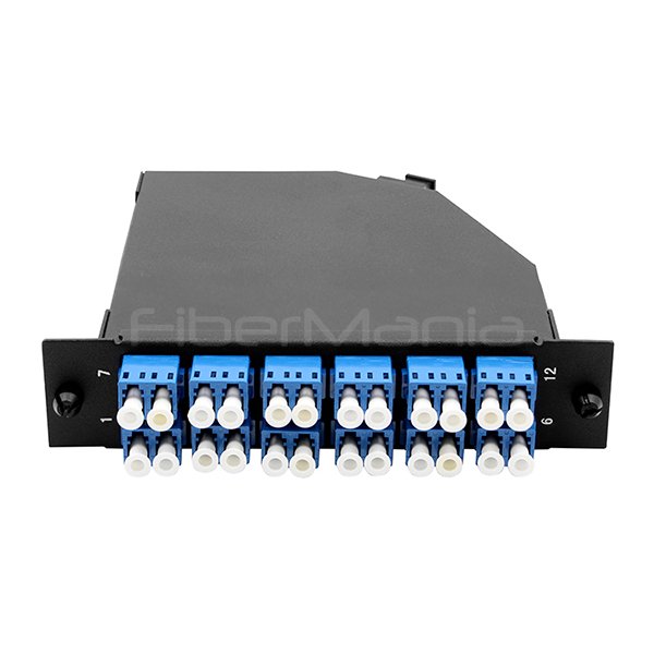 MTP/MPO Single Mode Simplex Adapter With SC Footprint Black