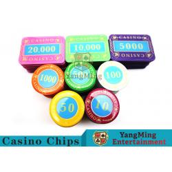 China Casino Crystal Personalized Poker Chips Set With Multi - Color Can Be Choosed for sale
