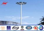 28m Q345 Customized Galvanized High Mast Pole With Lifting Systems