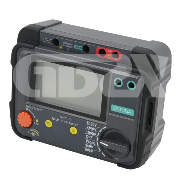 ZX-3125A 250-5000V Digital Insulation Resistance Tester Automatic Handheld