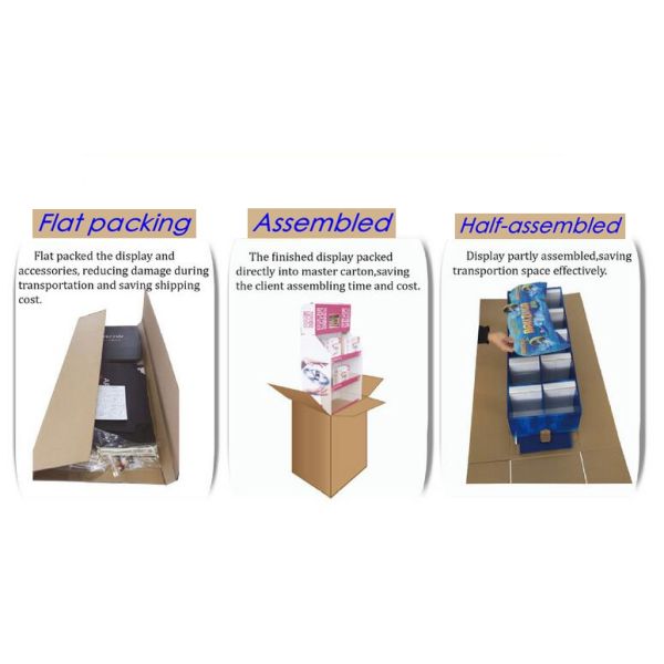 Eye - Catching Cardboard Creative Point Of Purchase Displays 3 Tiers