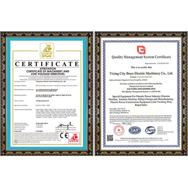 Transmission Line Puller Max Continuous Pull 180kN Conductor Stringing Equipment