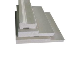 China Wood Pattern PVC Extrusion Profiles WPC Reinforced Door Frame Protection wholesale