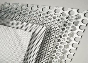 China Color Coated Decorative Perforated Aluminum Sheet Metal With Pvdf Coating wholesale