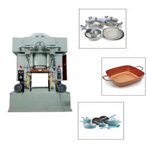 China Aluminum Die casting pot pan cookware production line forged cookware coating spraying production line on sale