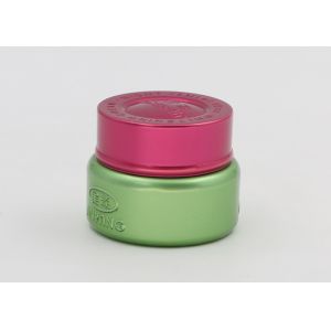 Custom Airless Cosmetic Sample Jars 15ml 30ml Green Wine Red Color