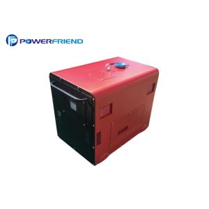 AC 7.5kva Motor Small Portable Generators , Red Color Diesel Powered Generators