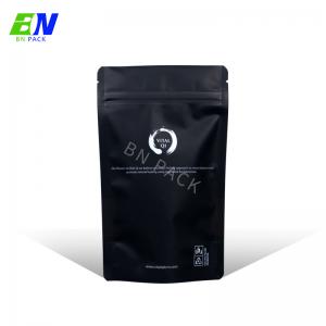 China 250g Matte Black Recyclable Bag biodegradable Window Food Bags on sale