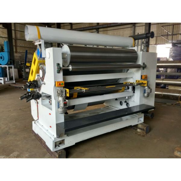 Adsorb Type E Flute Cardboard Single Facer Machine / Corrugated Carton Machine