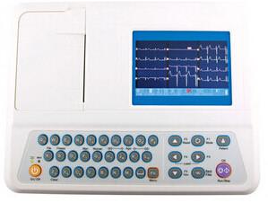China Digital ECG Machine 5 inch ECG Monitoring System with Rechargeable Li-ion Battery wholesale