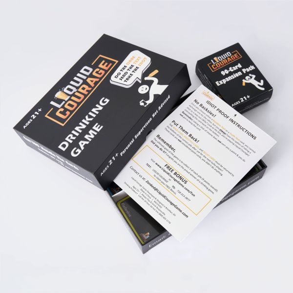 Playing Game Card Packaging Box Custom Logo Printing Gift Box For Drinking Gam