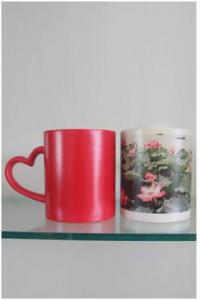 China Sublimation Heart Handle Mug ( Full Red) wholesale